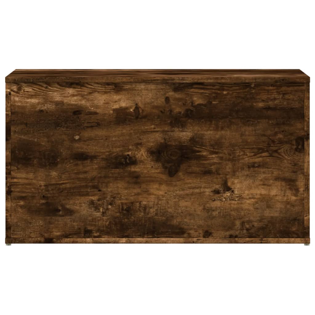 vidaXL Skrzynia, przydymiony dąb, 84x42x46 cm, materiał drewnopochodny