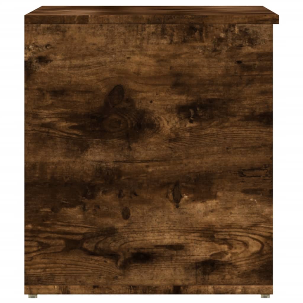 vidaXL Skrzynia, przydymiony dąb, 84x42x46 cm, materiał drewnopochodny