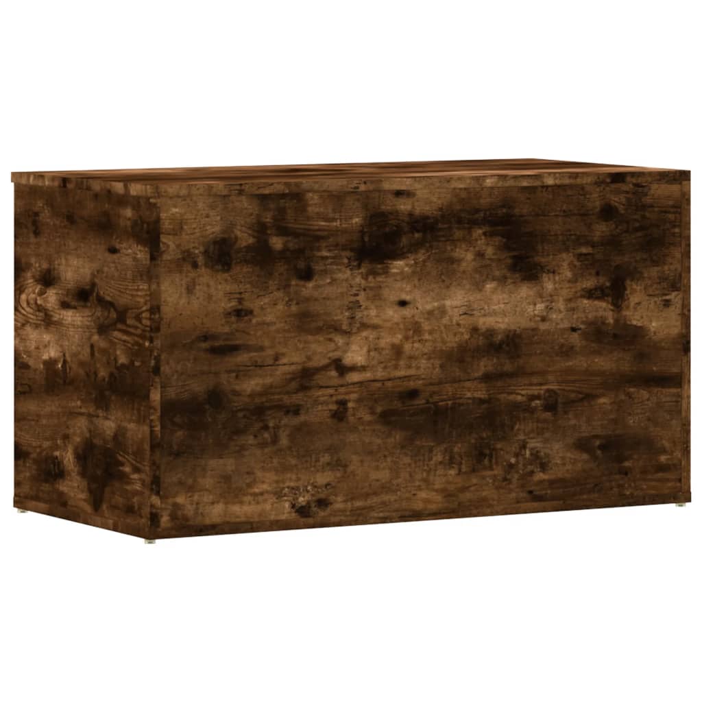 vidaXL Skrzynia, przydymiony dąb, 84x42x46 cm, materiał drewnopochodny