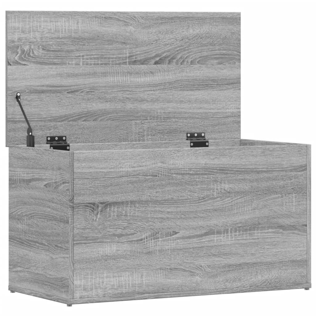 vidaXL Skrzynia, szary dąb sonoma 84x42x46 cm, materiał drewnopochodny