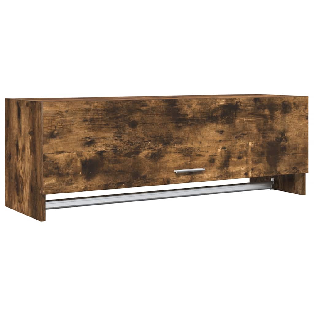 vidaXL Szafka, przydymiony dąb 100x32,5x35 cm, materiał drewnopochodny