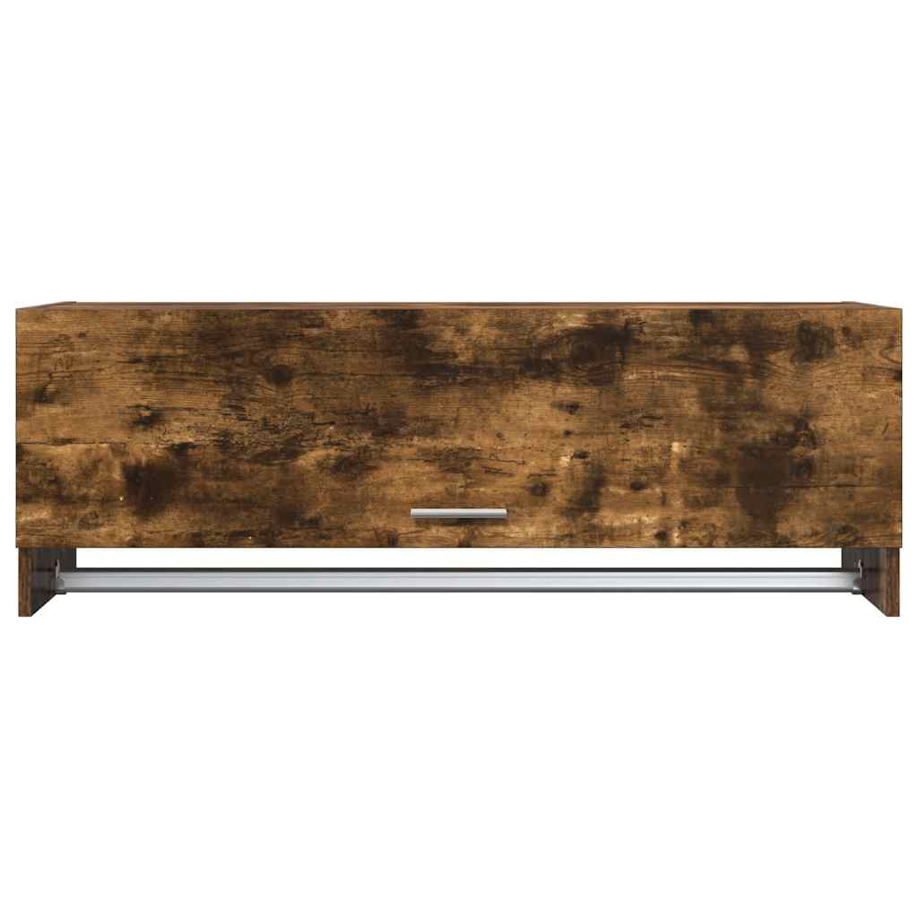 vidaXL Szafka, przydymiony dąb 100x32,5x35 cm, materiał drewnopochodny