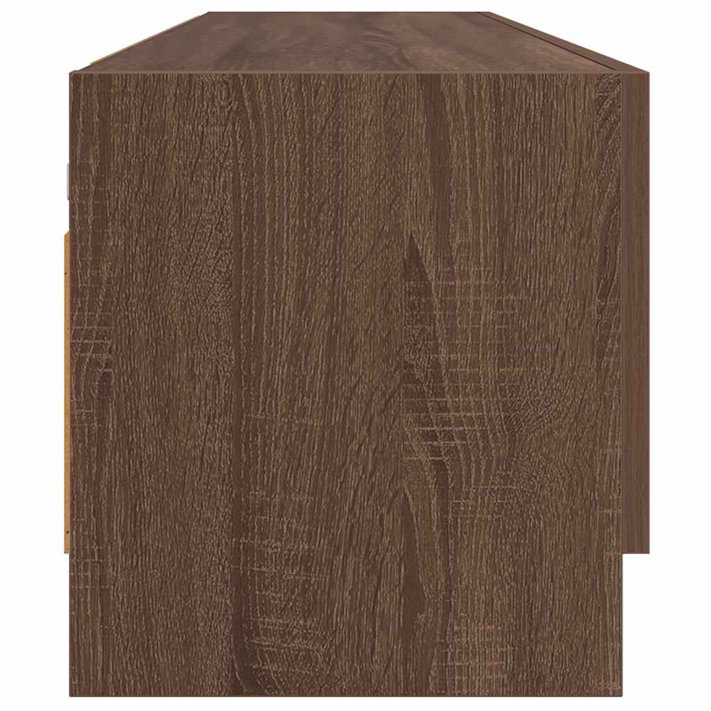 vidaXL Szafka, brązowy dąb, 100x32,5x35 cm, materiał drewnopochodny