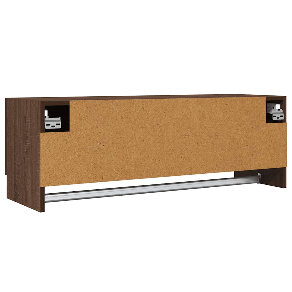 vidaXL Szafka, brązowy dąb, 100x32,5x35 cm, materiał drewnopochodny