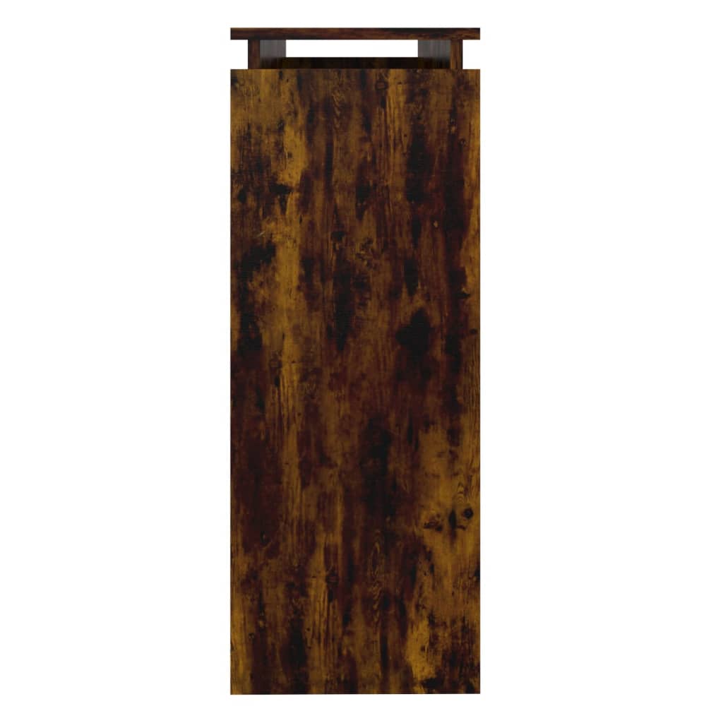 vidaXL Stolik konsolowy, przydymiony dąb, 102x30x80 cm