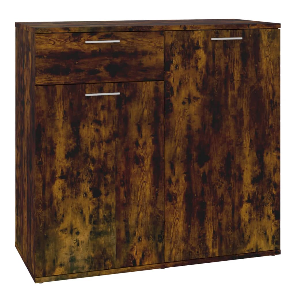 vidaXL Szafka, przydymiony dąb, 80x36x75 cm