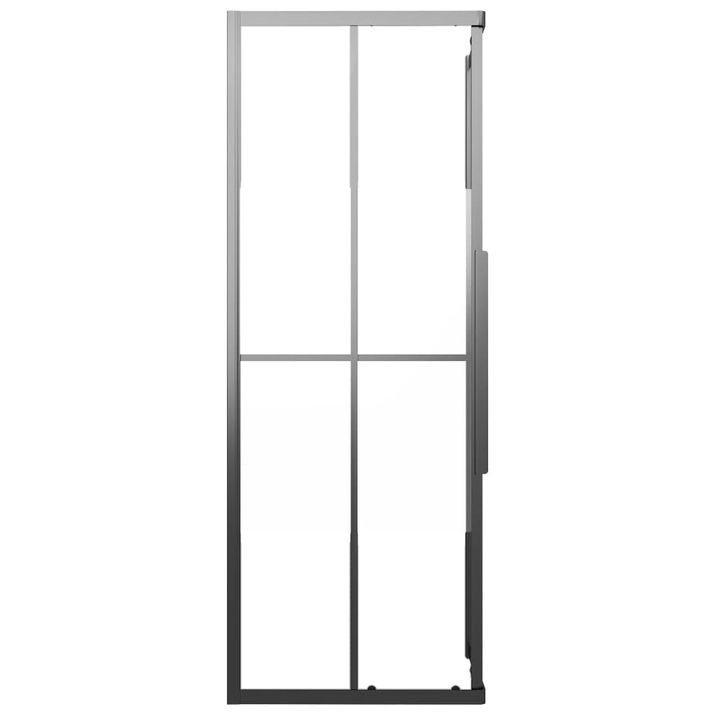 vidaXL Kabina prysznicowa, półmrożone szkło ESG, 80x80x180 cm, czarna