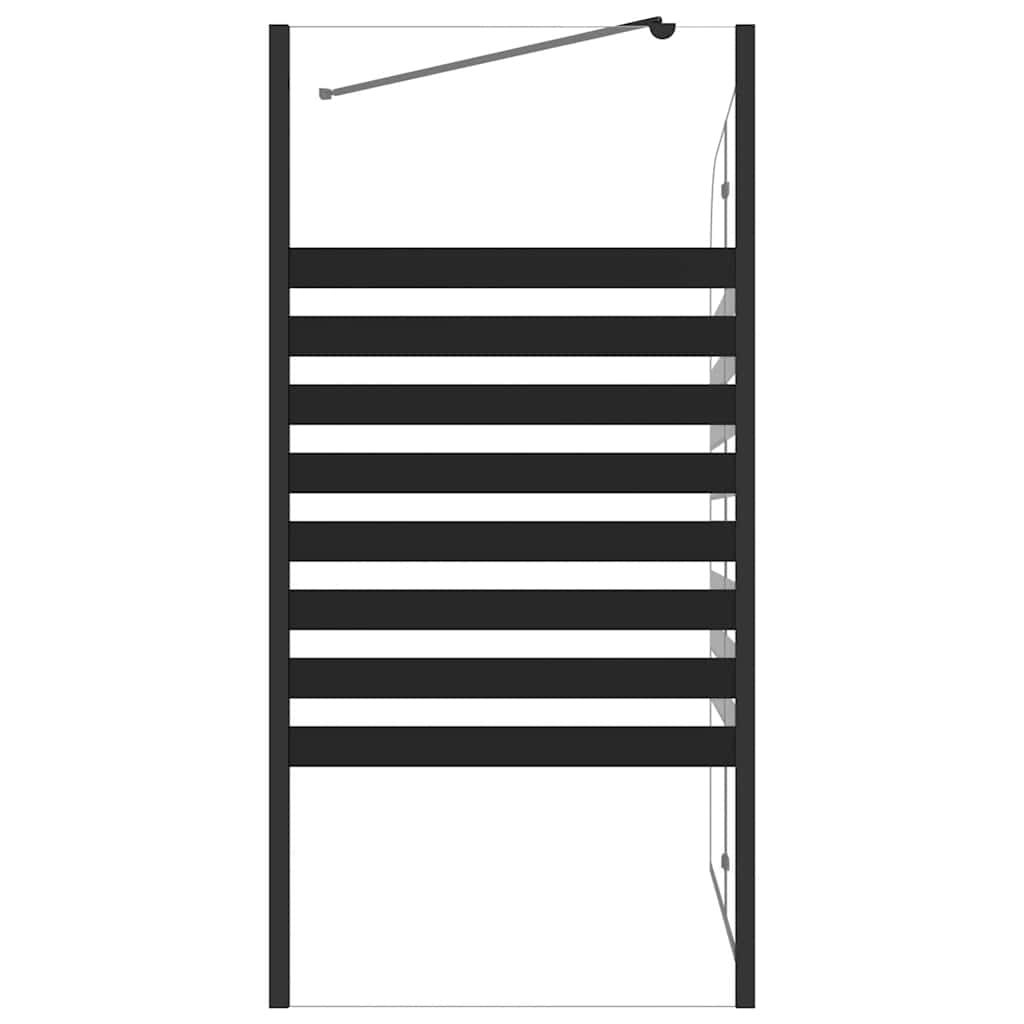 vidaXL Parawan wannowy w paski, 120x68x130 cm, szkło hartowane