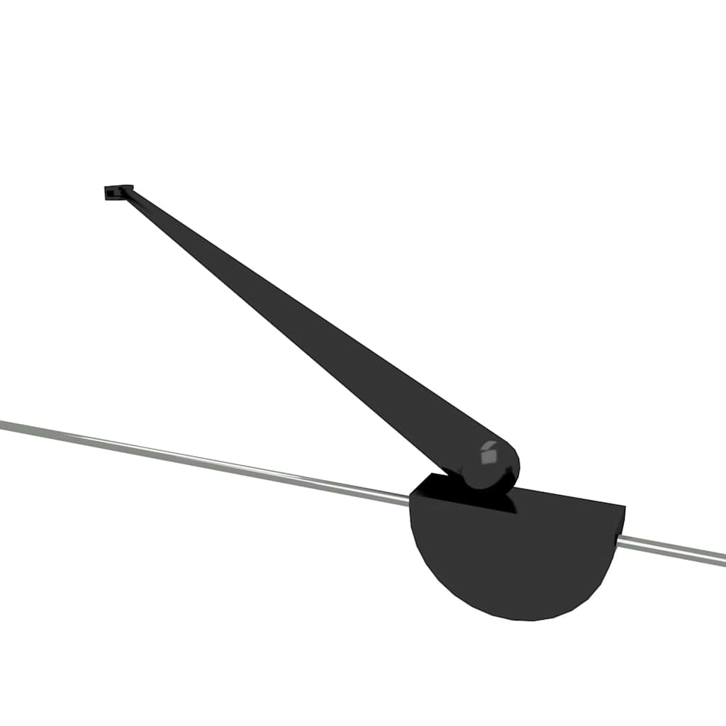 vidaXL Parawan wannowy w paski, 120x68x130 cm, szkło hartowane