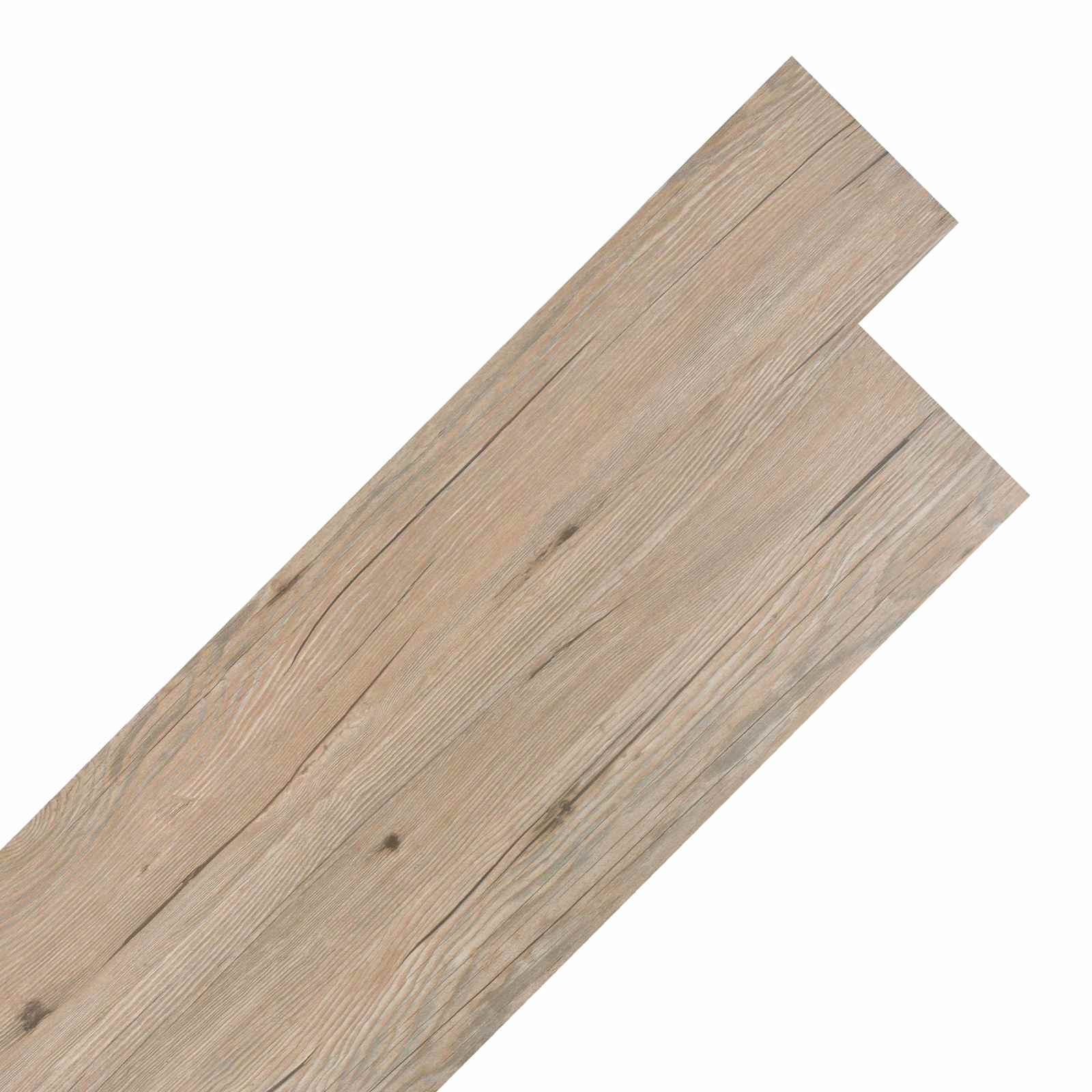 vidaXL Deski podłogowe 18 pcs Dąb brązowy 2,51 m² PVC