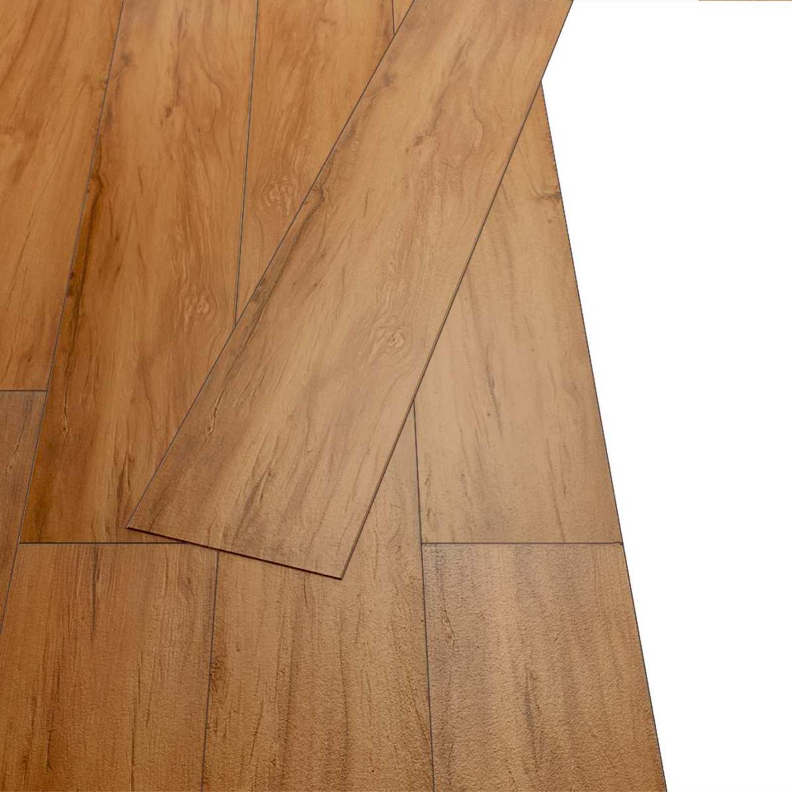 vidaXL Deski podłogowe 18 pcs Naturalny 2,51 m² PVC