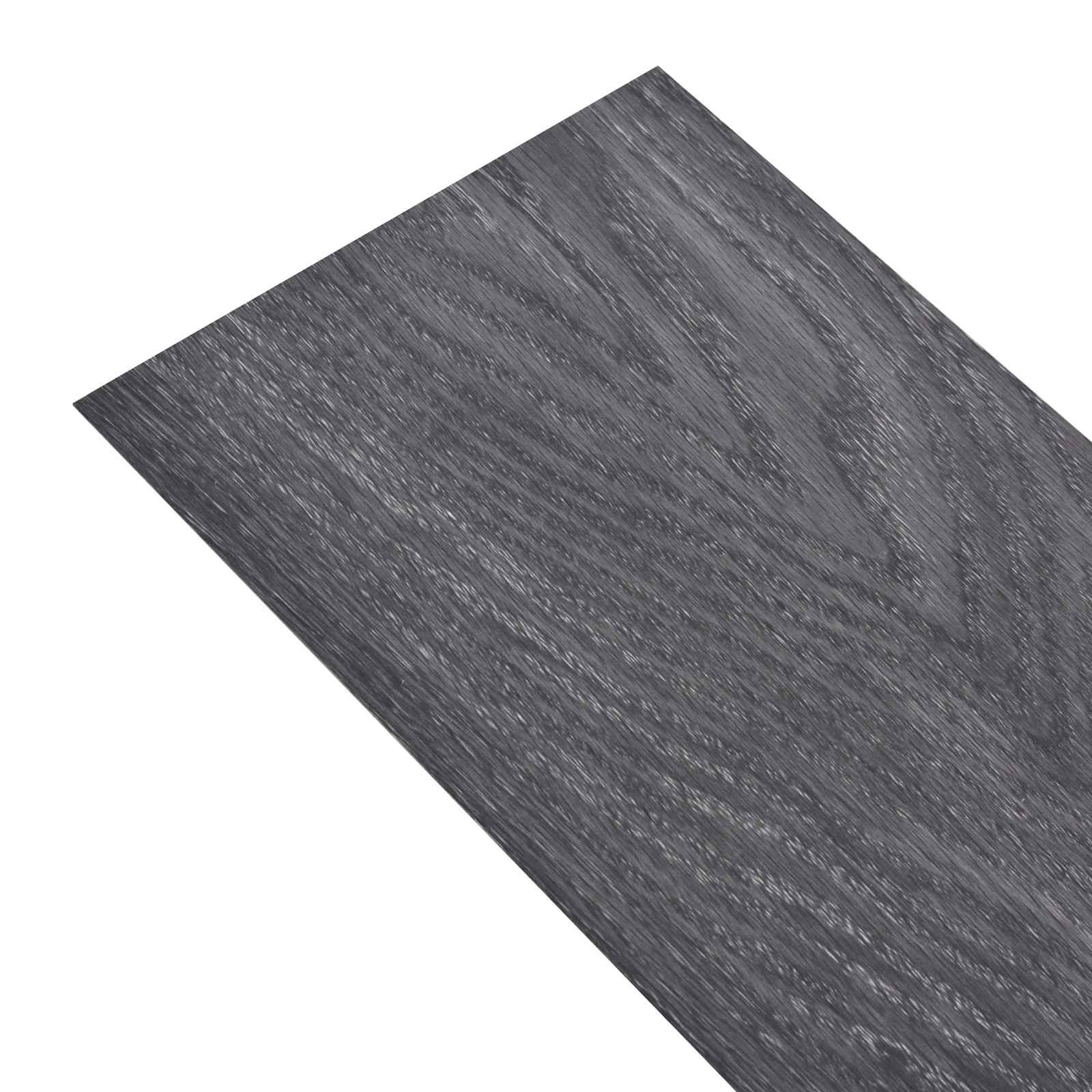 vidaXL Deski podłogowe 18 pcs Czarny i Biały 2,51 m² PVC