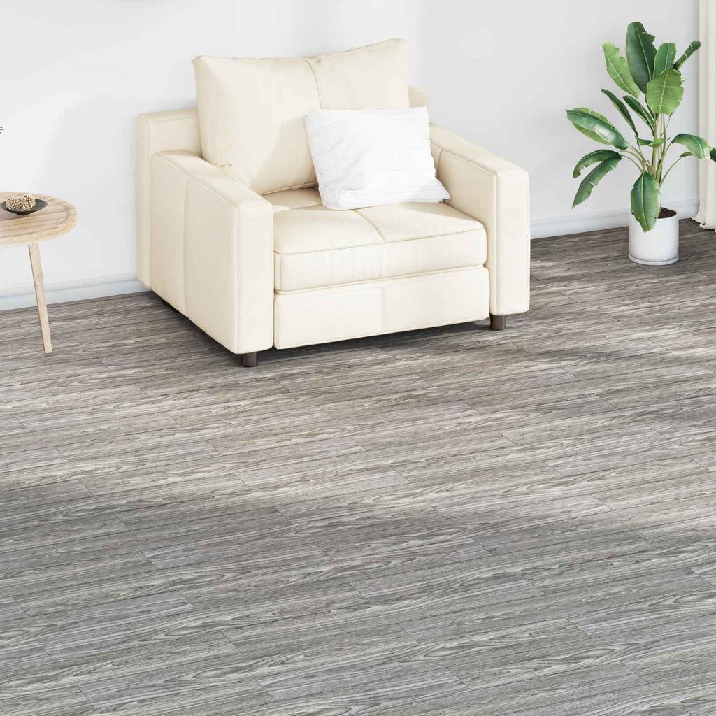 vidaXL Deski podłogowe 18 pcs Ciemnoszary 2,51 m² PVC