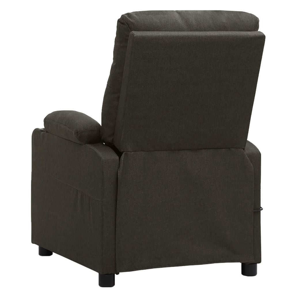 vidaXL Elektryczny fotel masujący, taupe, tkanina