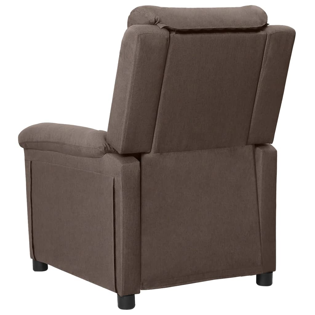 vidaXL Elektryczny fotel masujący, taupe, tkanina
