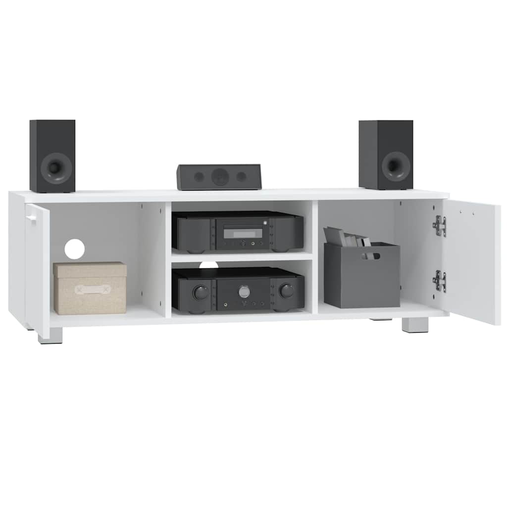 vidaXL Szafka pod TV, biały, 120x40,5x35 cm, materiał drewnopochodny