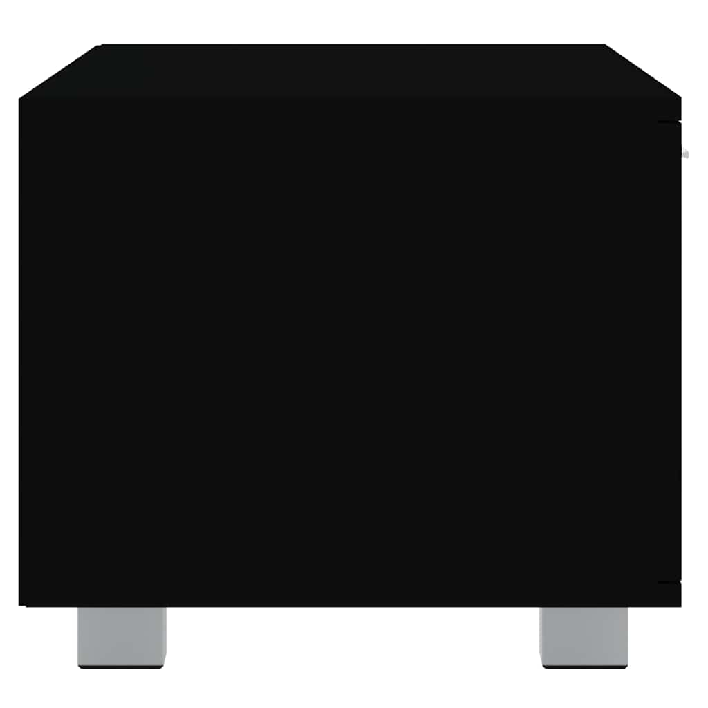 vidaXL Szafka pod TV, czarna, 120x40,5x35 cm, materiał drewnopochodny