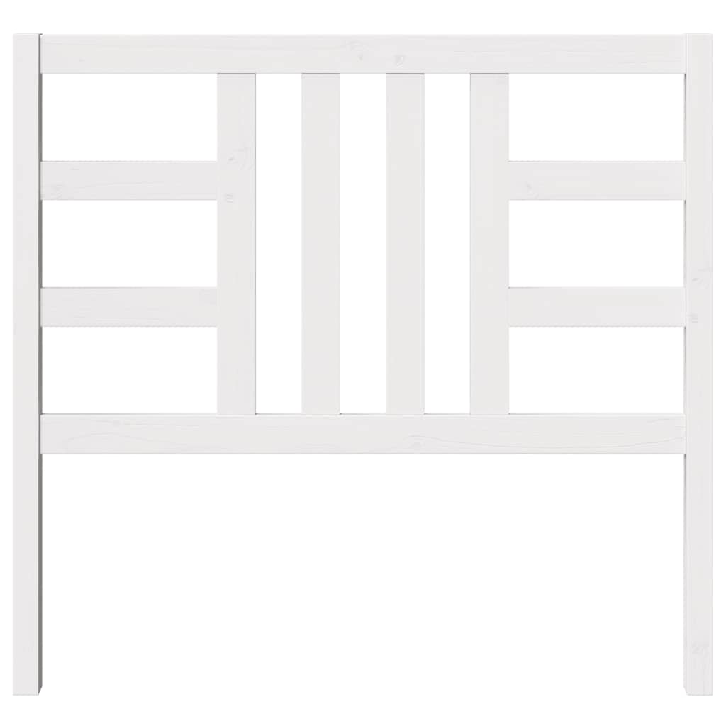 vidaXL Wezgłowie łóżka, białe, 106x4x100 cm, lite drewno sosnowe