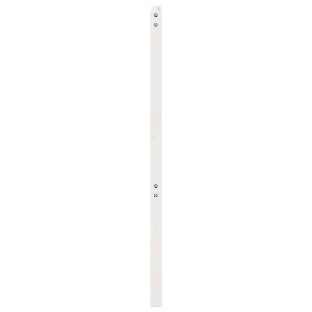 vidaXL Wezgłowie łóżka, białe, 106x4x100 cm, lite drewno sosnowe
