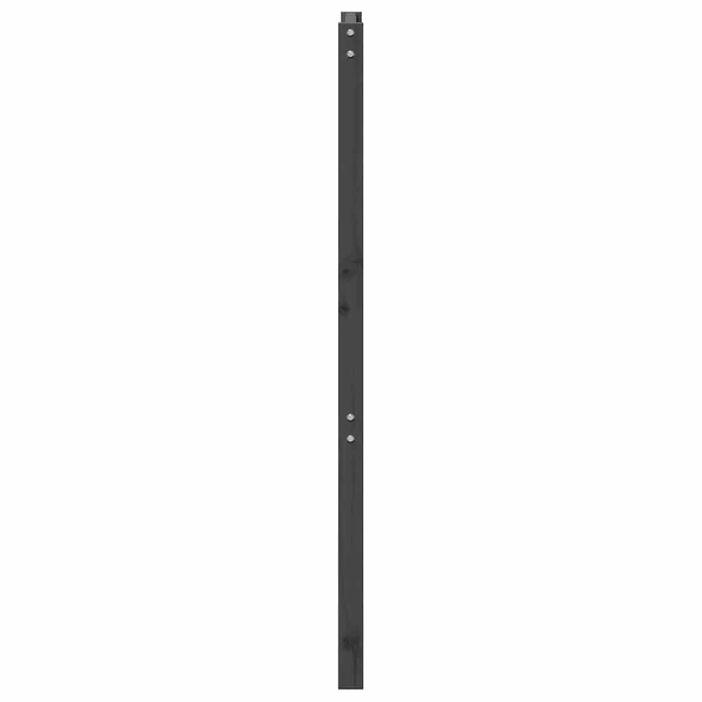 vidaXL Wezgłowie łóżka, szare, 106x4x100 cm, lite drewno sosnowe