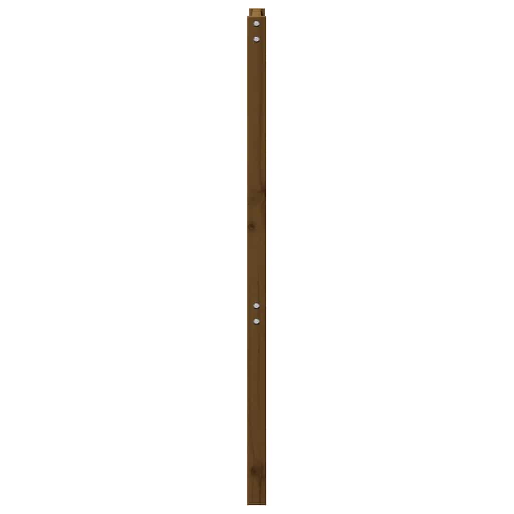 vidaXL Wezgłowie łóżka, miodowy brąz, 106x4x100cm, lite drewno sosnowe