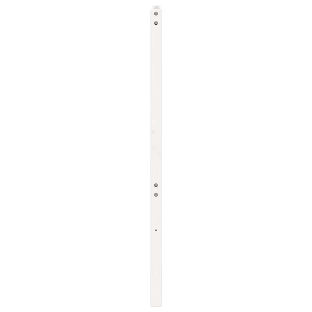 vidaXL Wezgłowie łóżka, białe, 156x4x100 cm, lite drewno sosnowe