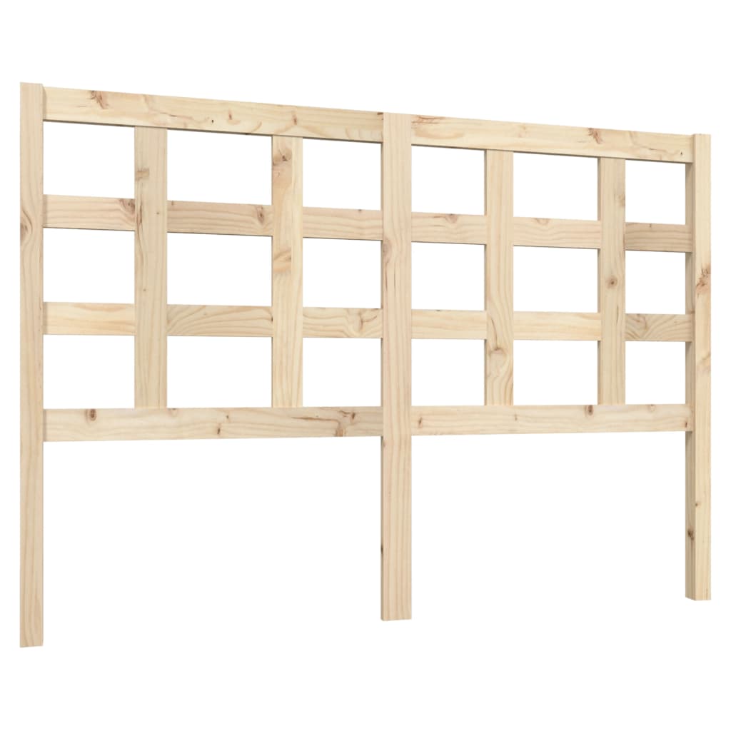 vidaXL Wezgłowie łóżka, 140,5x4x100 cm, lite drewno sosnowe