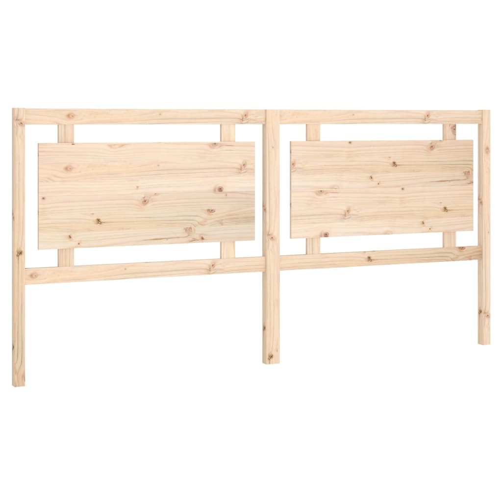vidaXL Wezgłowie łóżka, 205,5x4x100 cm, lite drewno sosnowe