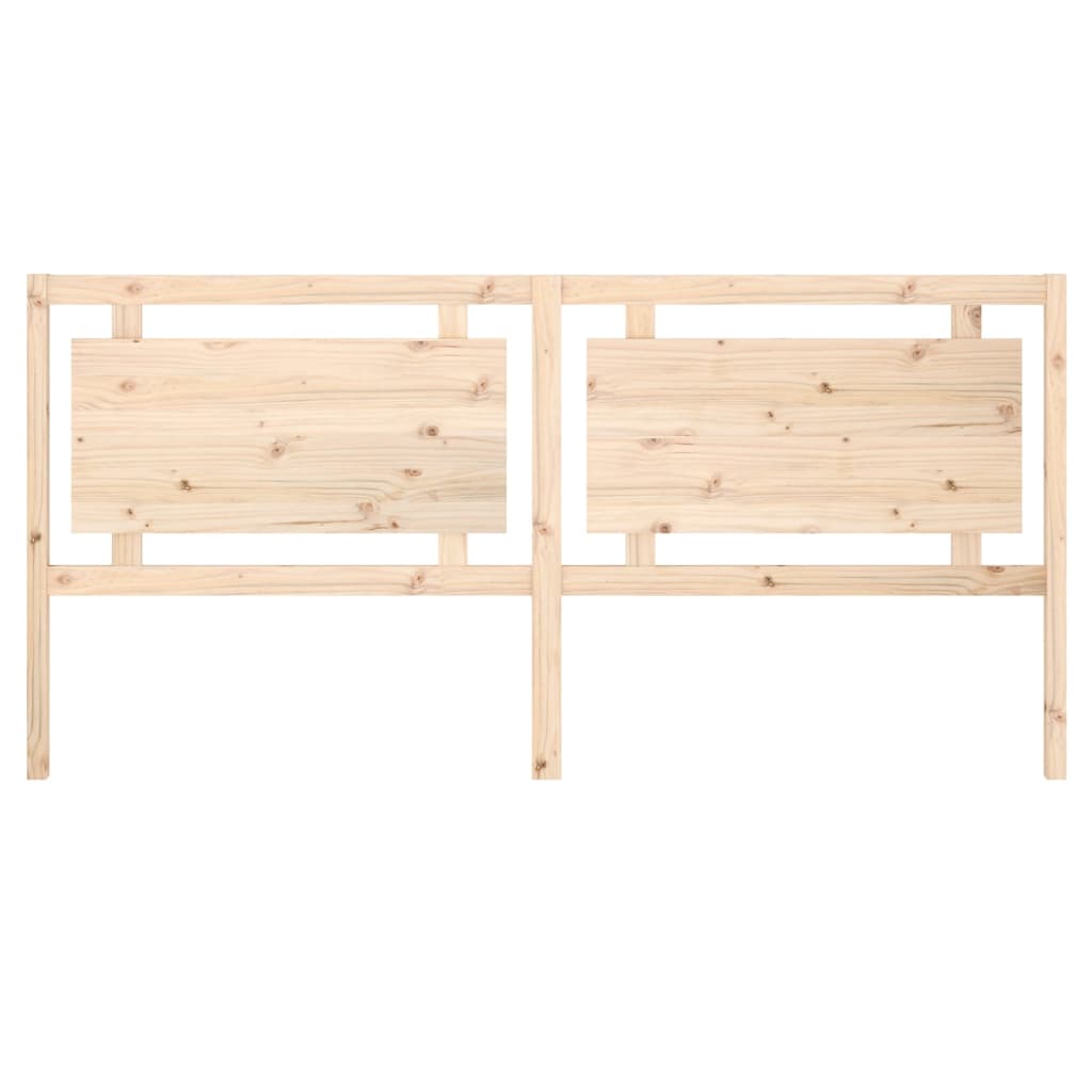 vidaXL Wezgłowie łóżka, 205,5x4x100 cm, lite drewno sosnowe