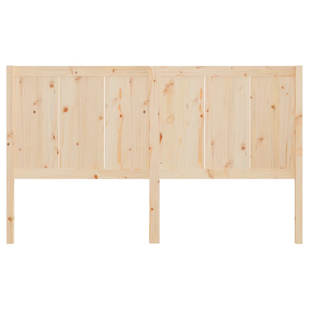 vidaXL Wezgłowie łóżka, 125,5x4x100 cm, lite drewno sosnowe