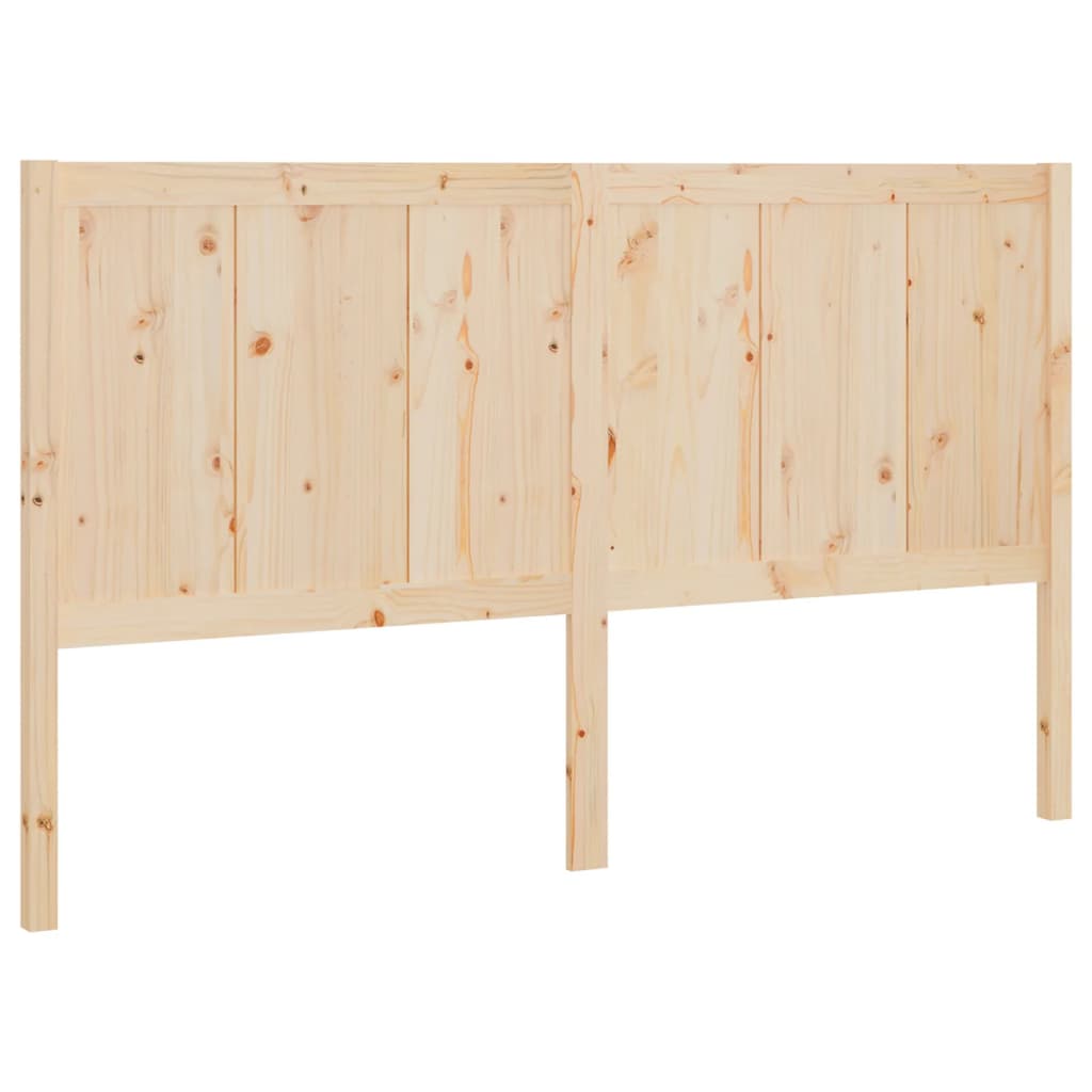 vidaXL Wezgłowie łóżka, 155,5x4x100 cm, lite drewno sosnowe