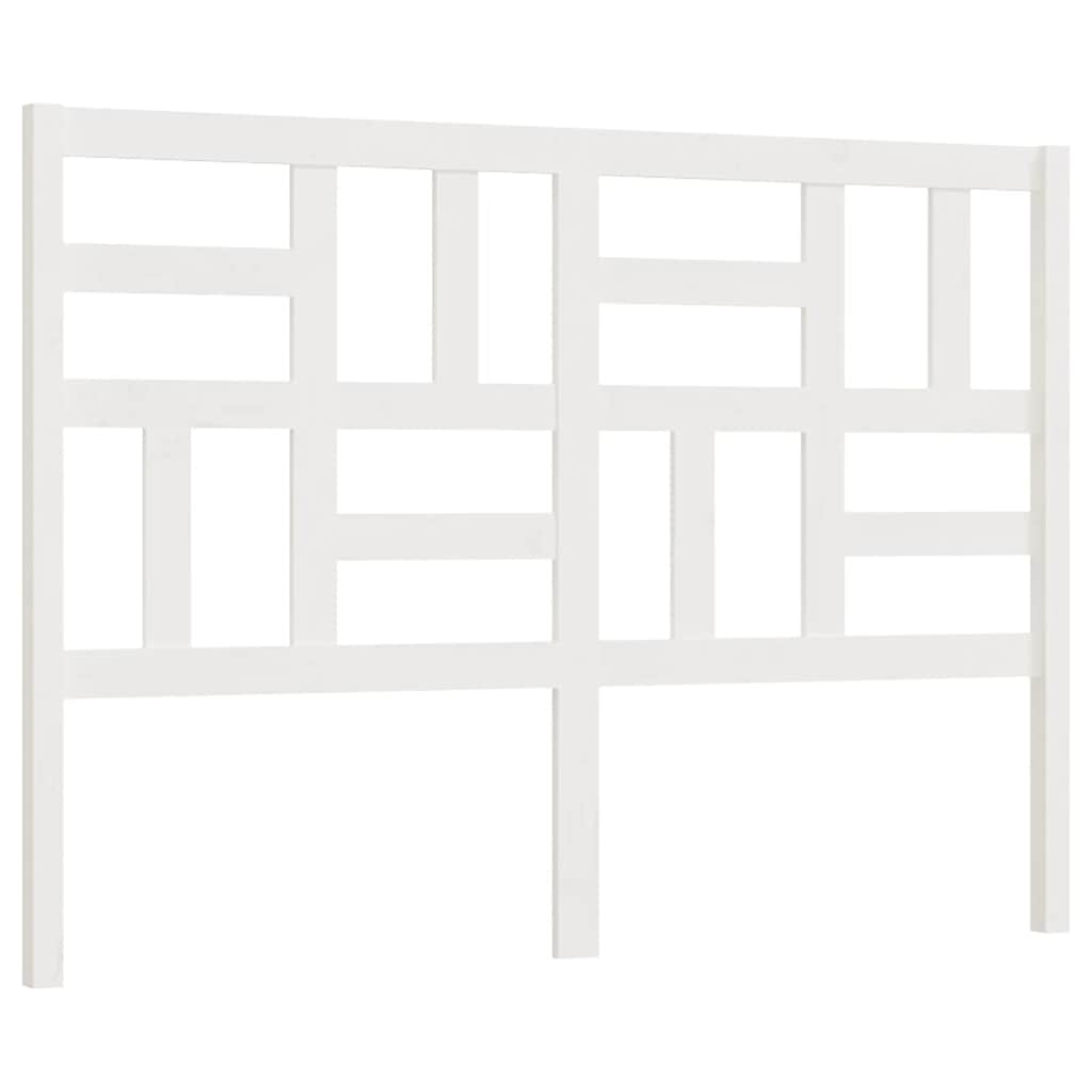 vidaXL Wezgłowie łóżka, białe, 166x4x104 cm, lite drewno sosnowe