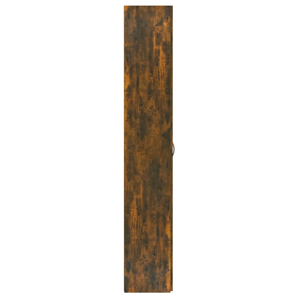 vidaXL Szafa biurowa, przydymiony dąb, 60x32x190 cm