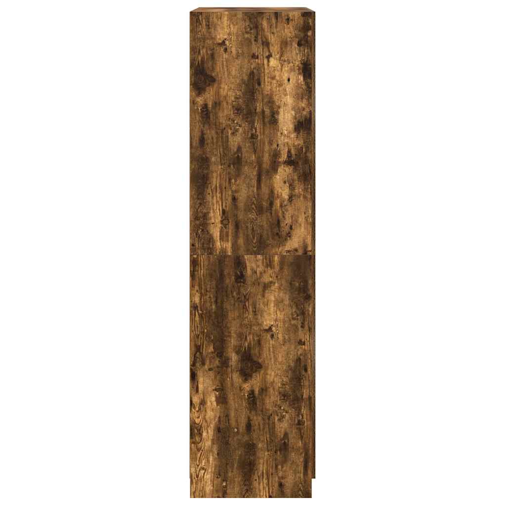 vidaXL Szafa, przydymiony dąb, 90x52x200 cm, materiał drewnopochodny