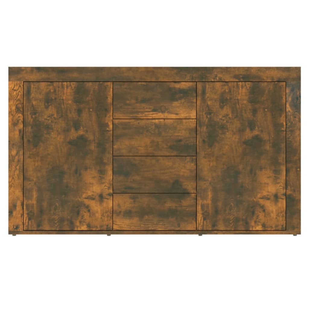 vidaXL Komoda, przydymiony dąb, 120x36x69 cm, materiał drewnopochodny