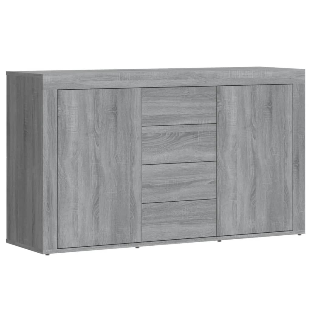 vidaXL Szafka, szary dąb sonoma, 120x36x69 cm, materiał drewnopochodny