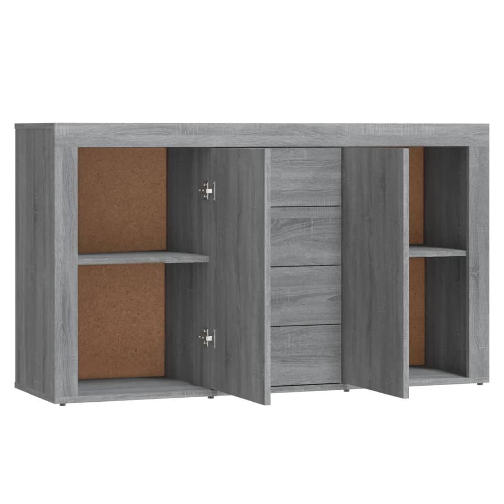 vidaXL Szafka, szary dąb sonoma, 120x36x69 cm, materiał drewnopochodny