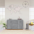 vidaXL Szafka, szary dąb sonoma, 120x36x69 cm, materiał drewnopochodny