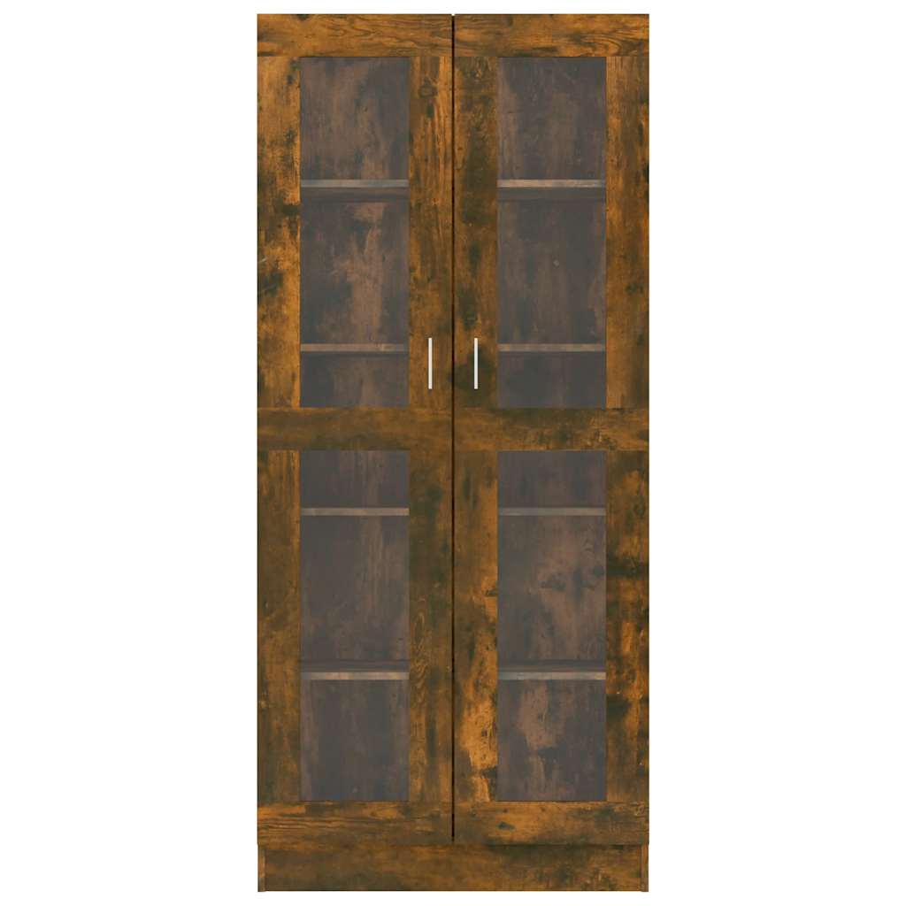 vidaXL Witryna, przydymiony dąb, 82,5x30,5x185 cm