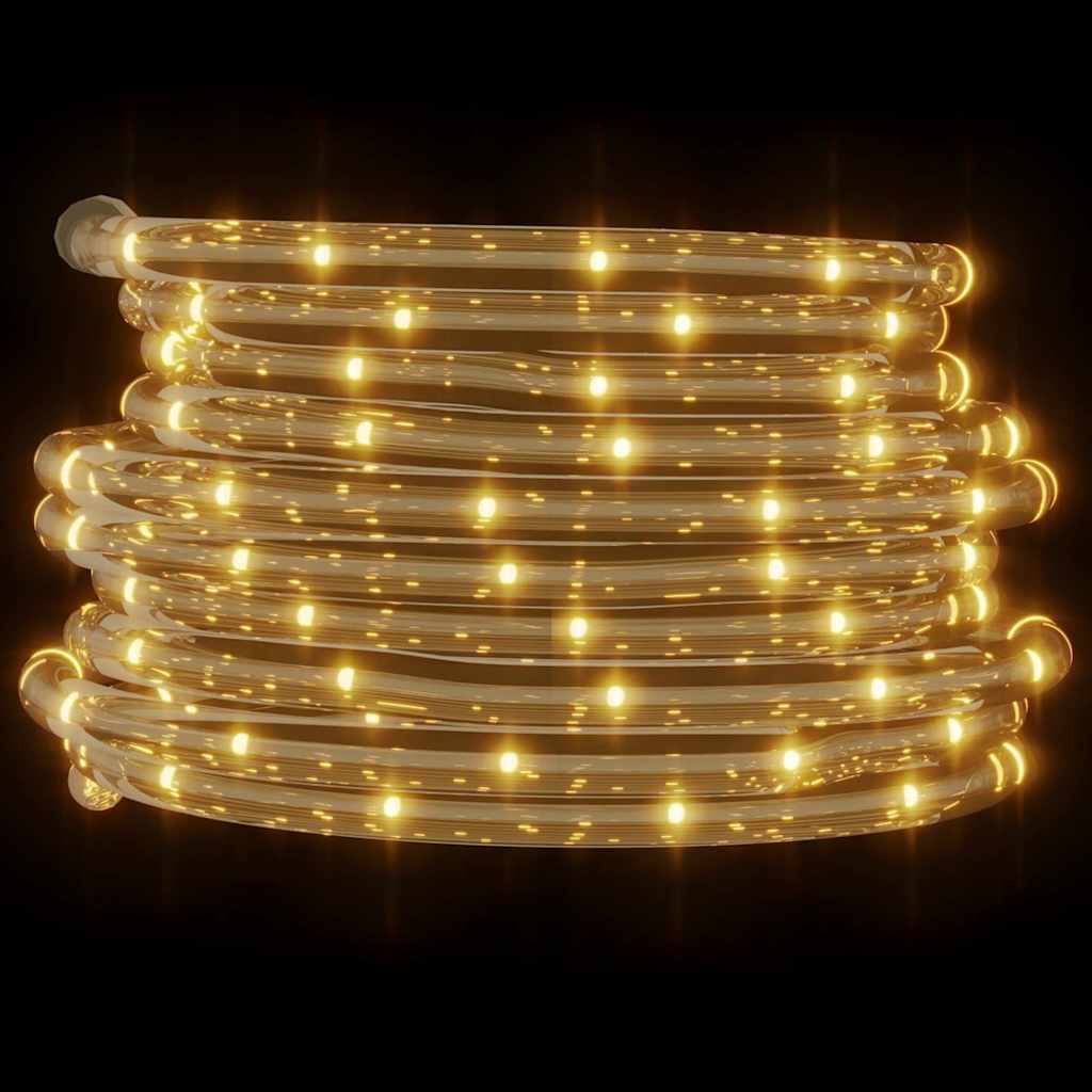 vidaXL Wąż świetlny, 240 LED, ciepła biel, 10 m, PVC
