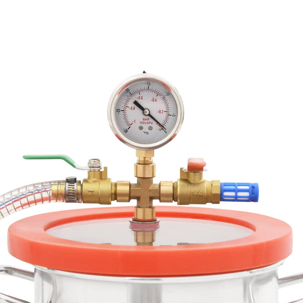 vidaXL Komora próżniowa z pompą dwustopniową, 5,5 L