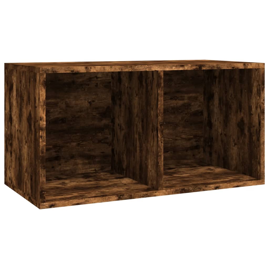 vidaXL Szafka na płyty winylowe, przydymiony dąb, 71x34x36 cm
