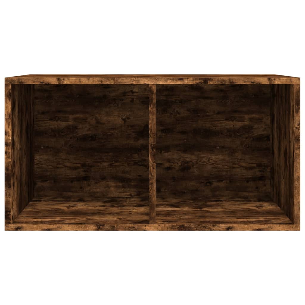 vidaXL Szafka na płyty winylowe, przydymiony dąb, 71x34x36 cm