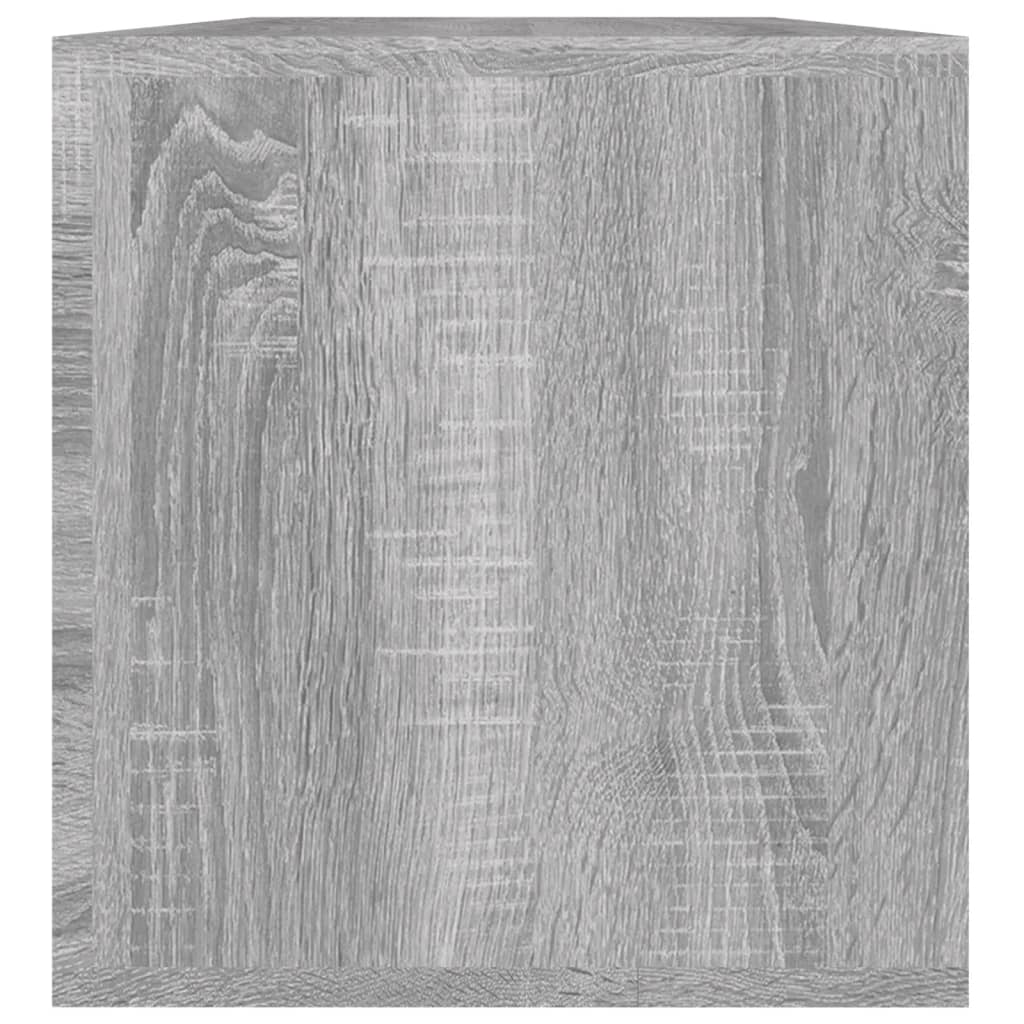 vidaXL Szafka na płyty winylowe, szary dąb sonoma, 71x34x36 cm