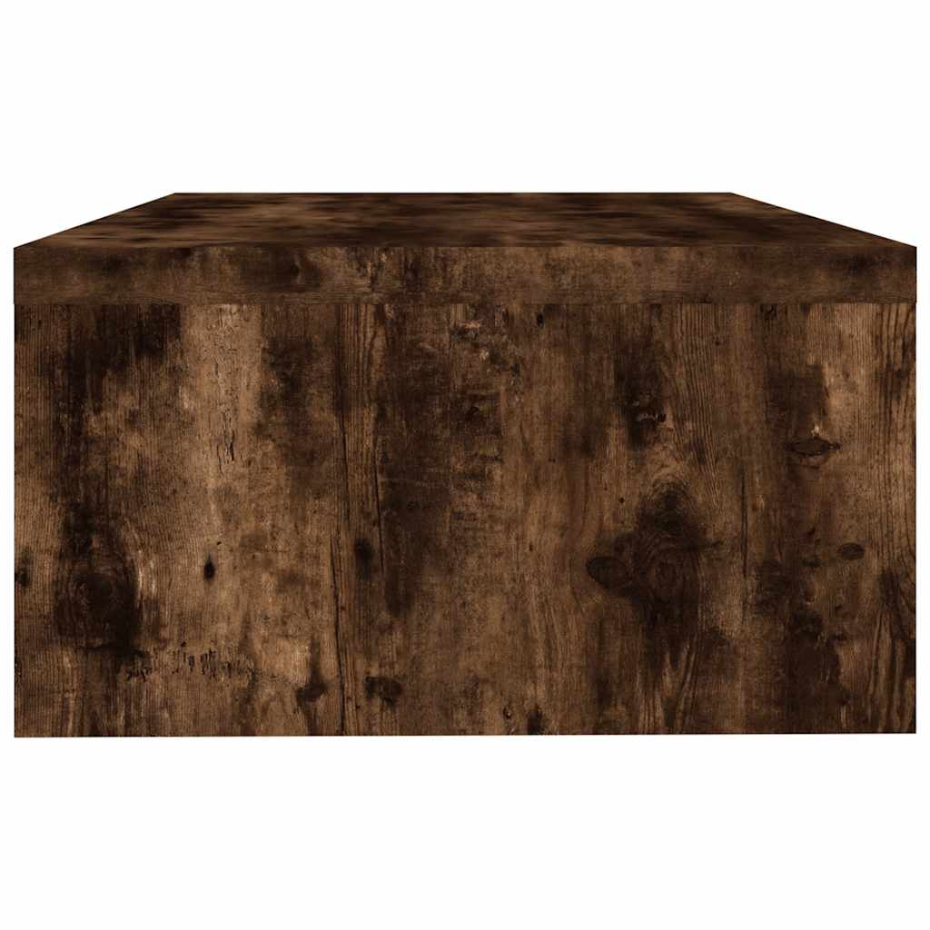 vidaXL Podstawka pod monitor, przydymiony dąb, 42x24x13 cm