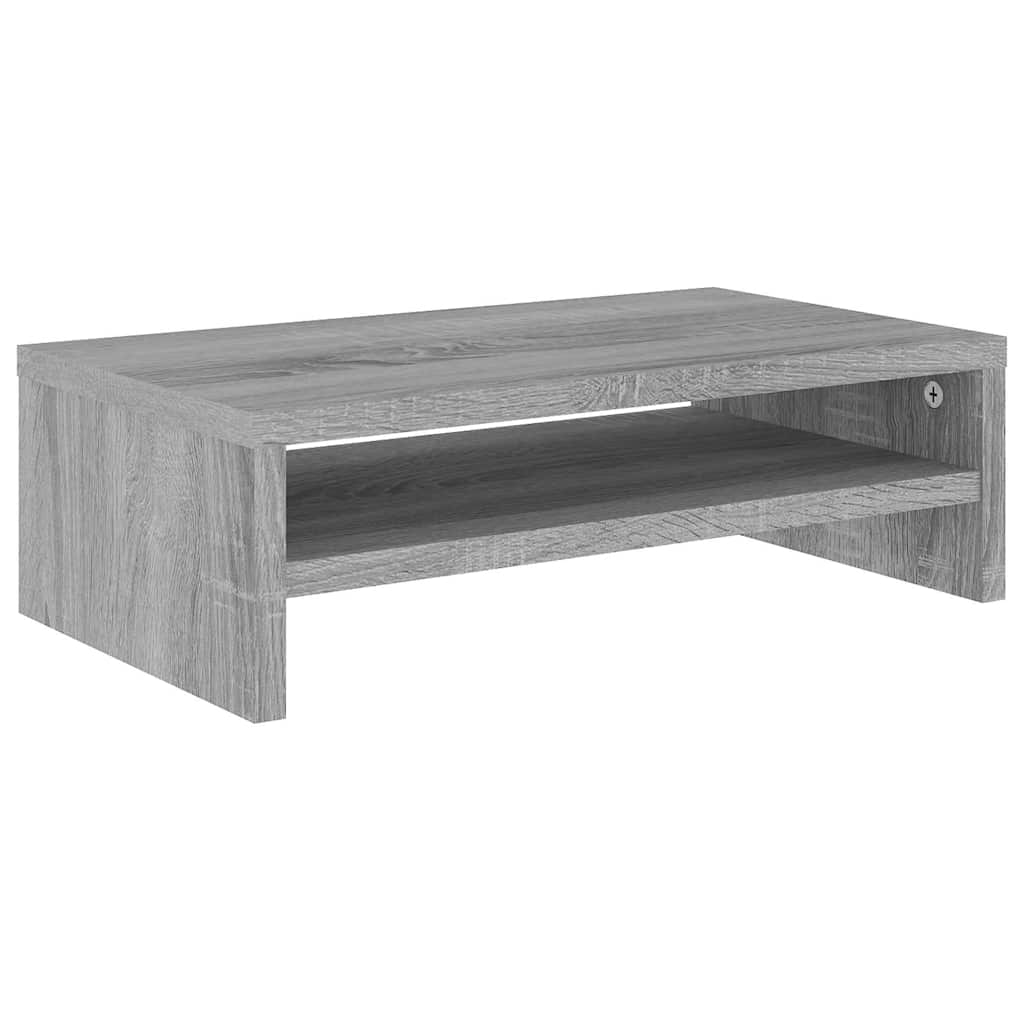 vidaXL Podstawka pod monitor, szary dąb sonoma, 42x24x13 cm