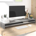 vidaXL Podstawka pod monitor, szary dąb sonoma, 100x24x13 cm