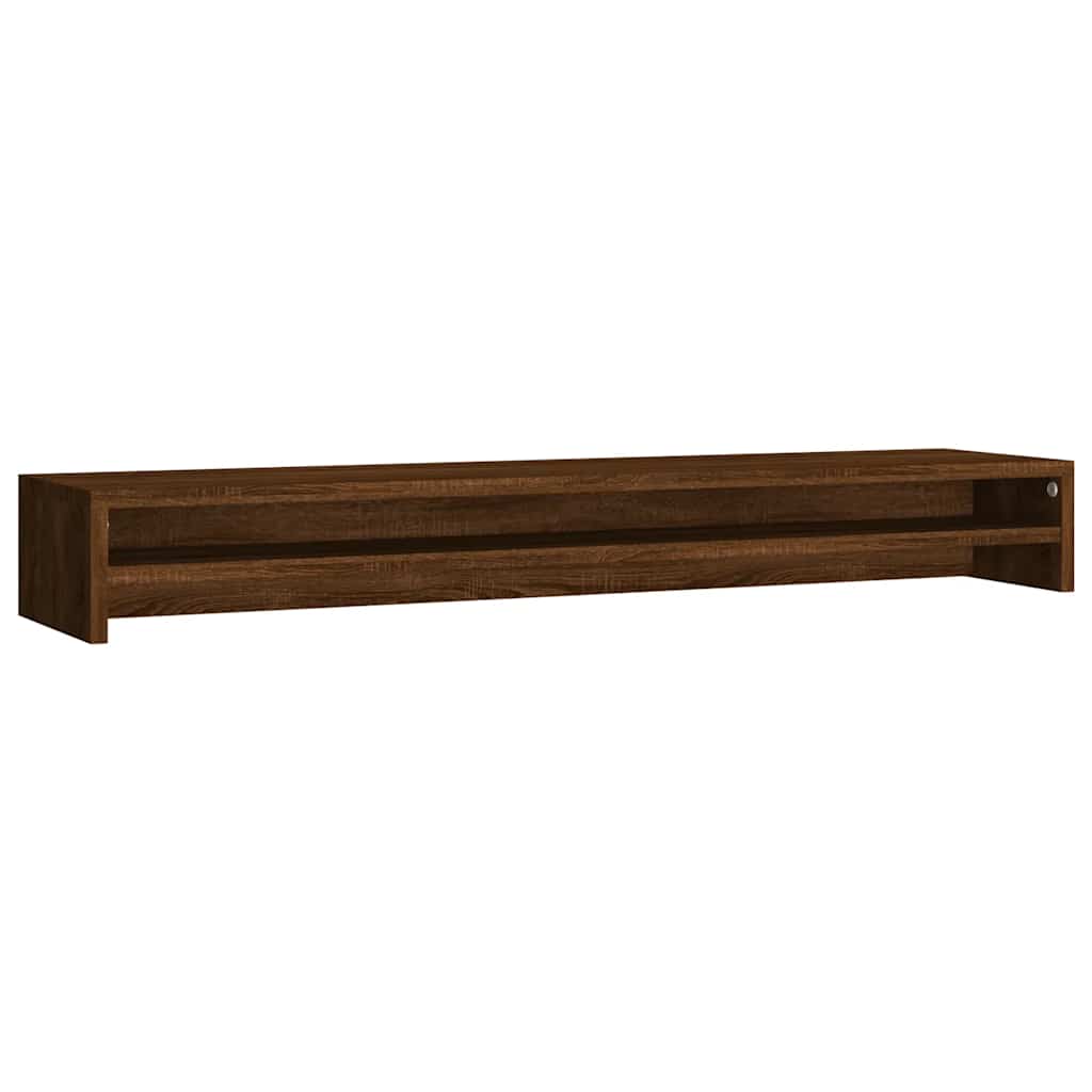 vidaXL Podstawka pod monitor, brązowy dąb, 100x24x13 cm
