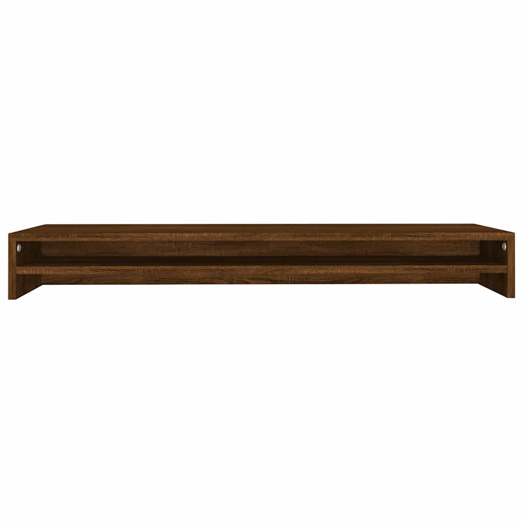 vidaXL Podstawka pod monitor, brązowy dąb, 100x24x13 cm