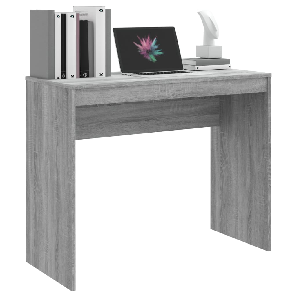 vidaXL Biurko, szary dąb sonoma, 90x40x72 cm, materiał drewnopochodny